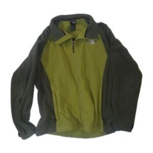 The North Face Fleece Jacket Men’s Size L Green Full Zip Outdoor Hiking